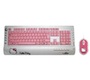 BlueStork - Hello Kitty - Pack de Clavier + Souris optique filaire - Rose / Blanc